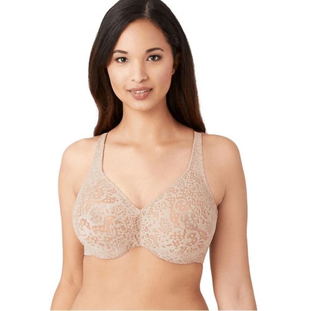 Wacoal NWT size 34C nude lace underwire bra style 65547